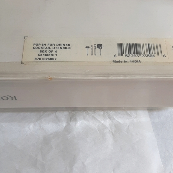 Royal Doulton Metal Mixing Bar Set Drinks cocktail party entertain 4 pc set NWT - Picture 10 of 10